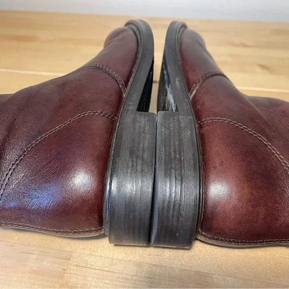 Love Moschino Love brown leather high boots - Picture 7 of 15